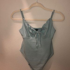 Mint blue bodysuit